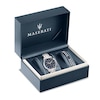 Thumbnail Image 5 of Maserati Successo Men's Blue Dial Stainless Steel Bracelet Watch & Blue Detail Chain Bracelet Set
