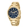 Thumbnail Image 1 of Maserati Competizione Men's Blue Chronograph Dial Gold Tone Bracelet Watch