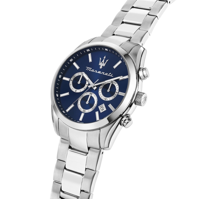 Main Image 4 of Maserati Attrazione Men's Blue Dial Stainless Steel Bracelet Watch