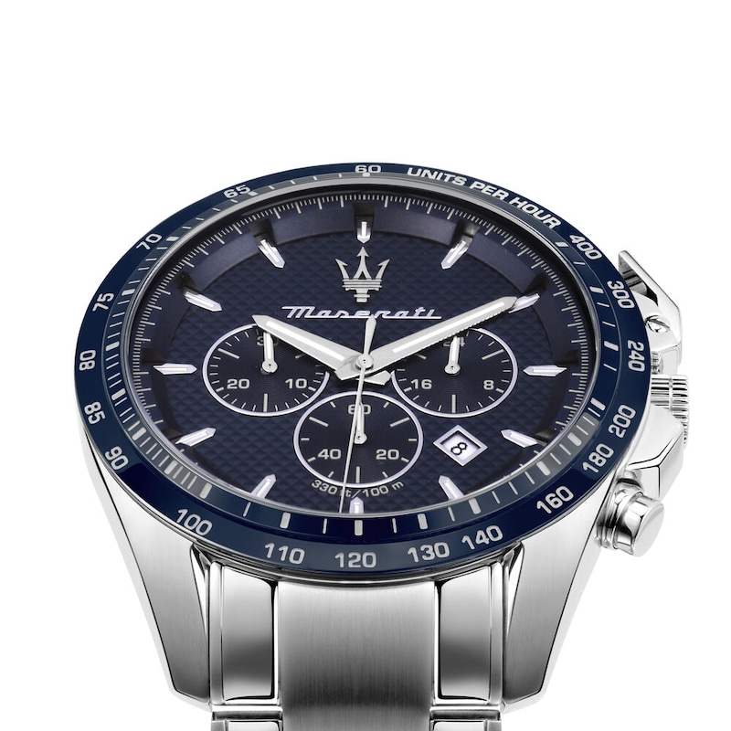 Main Image 5 of Maserati Traguardo Men's Blue Chronograph Dial Stainless Steel Bracelet Watch