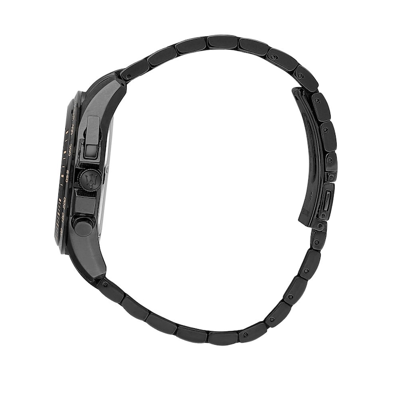 Main Image 2 of Maserati Traguardo Men's Black Bracelet Watch & Black Chain Bracelet Set