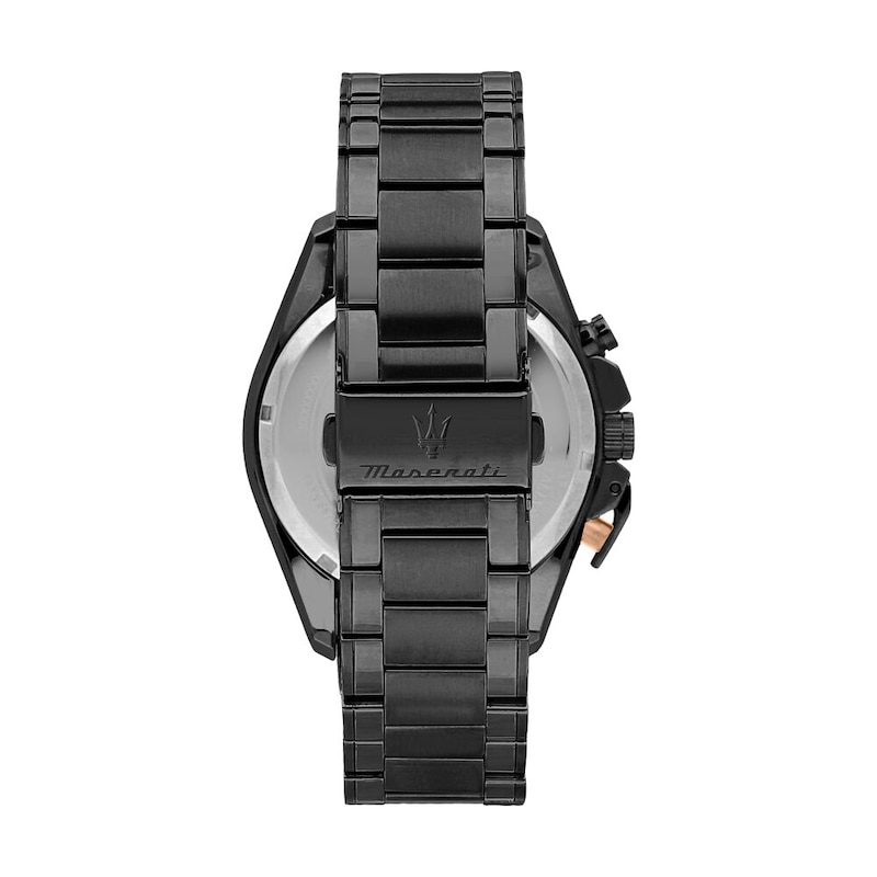 Main Image 3 of Maserati Traguardo Men's Black Bracelet Watch & Black Chain Bracelet Set