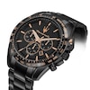Thumbnail Image 4 of Maserati Traguardo Men's Black Bracelet Watch & Black Chain Bracelet Set