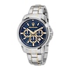 Thumbnail Image 1 of Maserati Successo Men's Blue Chronograph Dial Stainless Steel Two Tone Bracelet Watch