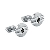 Thumbnail Image 1 of Maserati Black Ion Plated Logo Detailed Stainless Steel Cufflinks