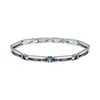 Thumbnail Image 1 of Maserati Men's Silver & Blue Tone Ceramic Detail Bracelet