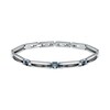 Thumbnail Image 0 of Maserati Men's Silver & Blue Tone Ceramic Detail Bracelet