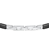 Thumbnail Image 3 of Maserati Men's Silver & Black Tone Ceramic Detail Bracelet