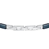 Thumbnail Image 3 of Maserati Men's Silver & Blue Tone Stone Set Detail Bracelet
