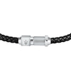 Thumbnail Image 2 of Maserati Men's Plaited Black Leather Bracelet