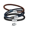 Thumbnail Image 4 of Maserati Men's Plaited Black Leather Bracelet