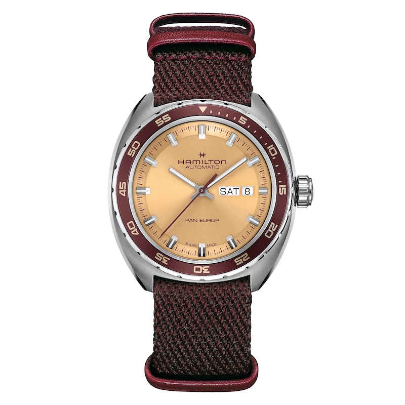 Hamilton American Classic Men's Beige Leather Strap Watch