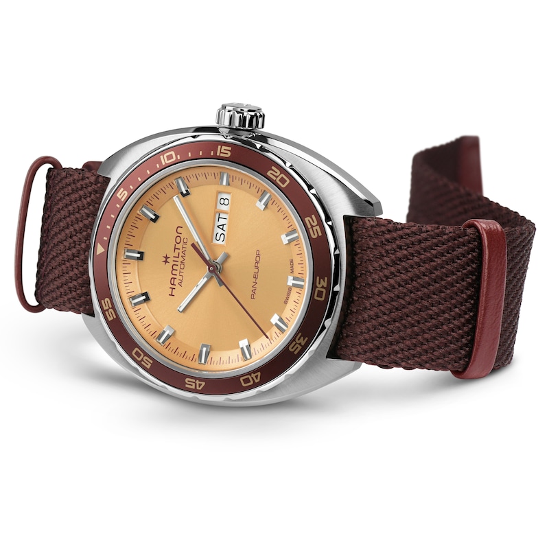 Main Image 7 of Hamilton American Classic Men's Beige Leather Strap Watch