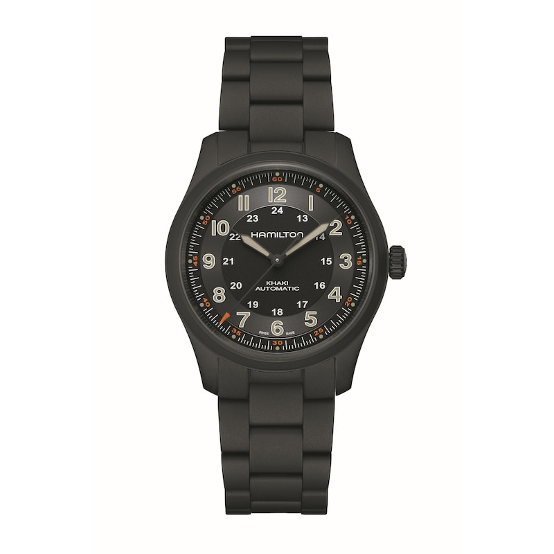 Main Image 1 of Hamilton Khaki Field Expedition Men's Black Titanium Bracelet Watch