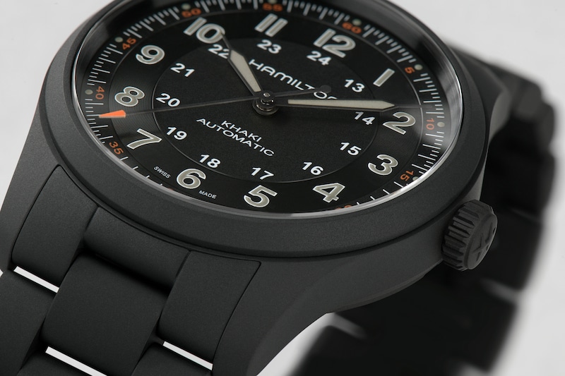 Main Image 2 of Hamilton Khaki Field Expedition Men's Black Titanium Bracelet Watch