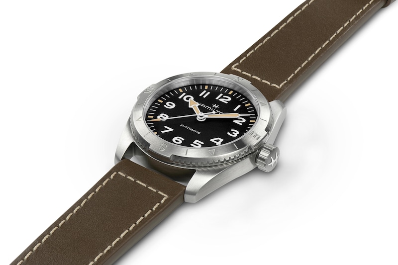 Main Image 2 of Hamilton Khaki Field Expedition Men's Green Leather Strap Watch