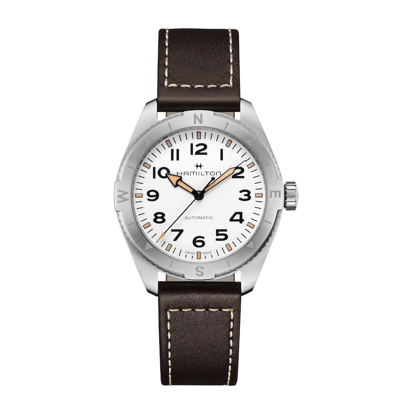 Main Image 1 of Hamilton Khaki Field Expedition Men's Brown Leather Strap Watch