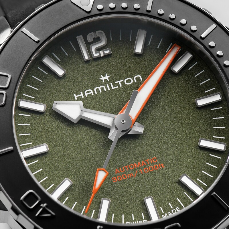 Main Image 2 of Hamilton Khaki Navy Men's Black Rubber Strap Watch