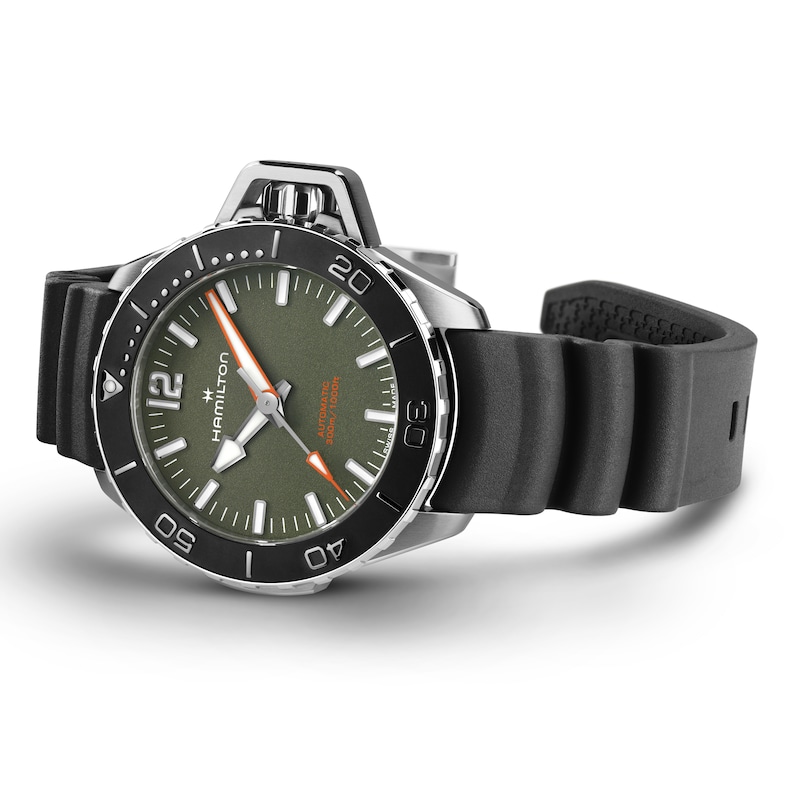 Main Image 3 of Hamilton Khaki Navy Men's Black Rubber Strap Watch