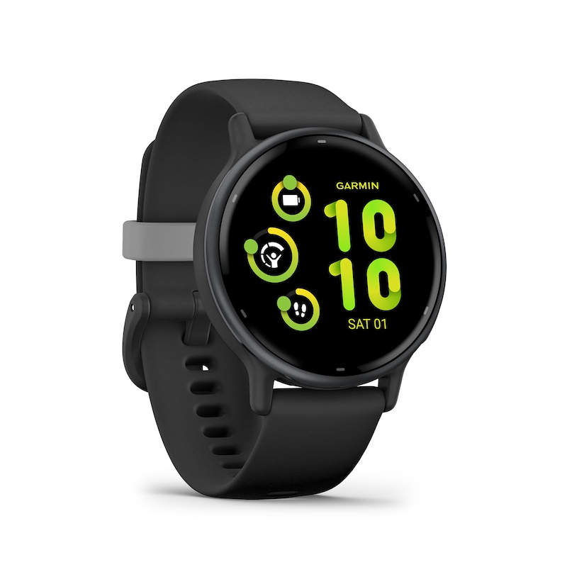 Garmin Vivoactive 5 Black And Slate Silicone Strap Smartwatch