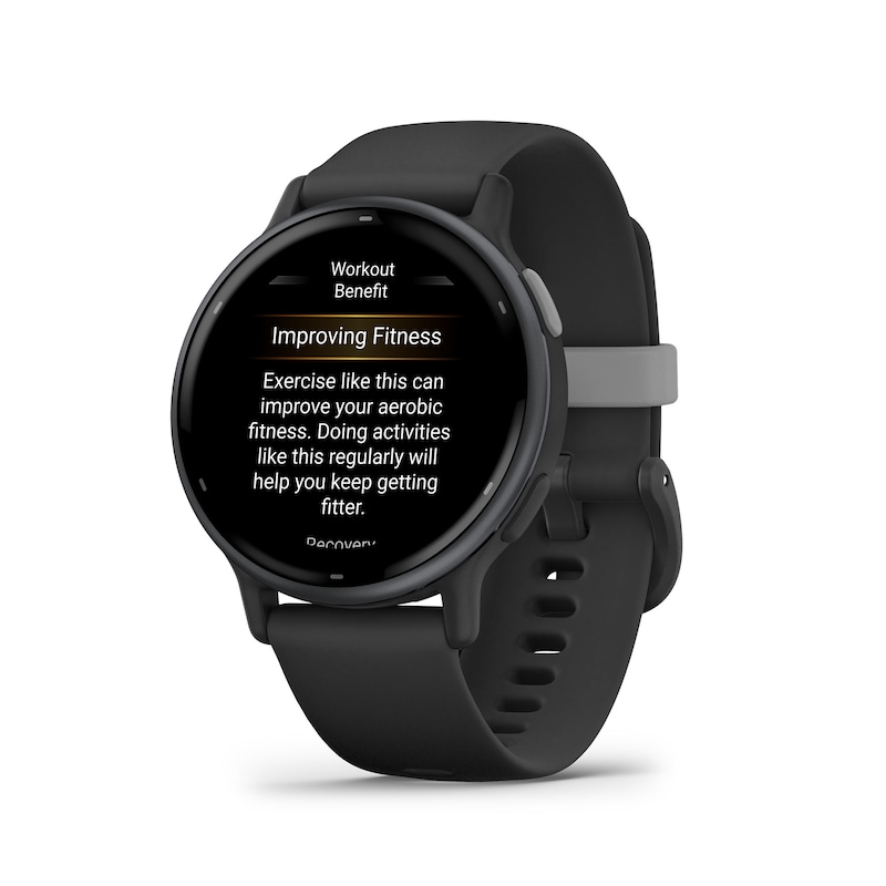 Garmin Vivoactive 5 Black And Slate Silicone Strap Smartwatch