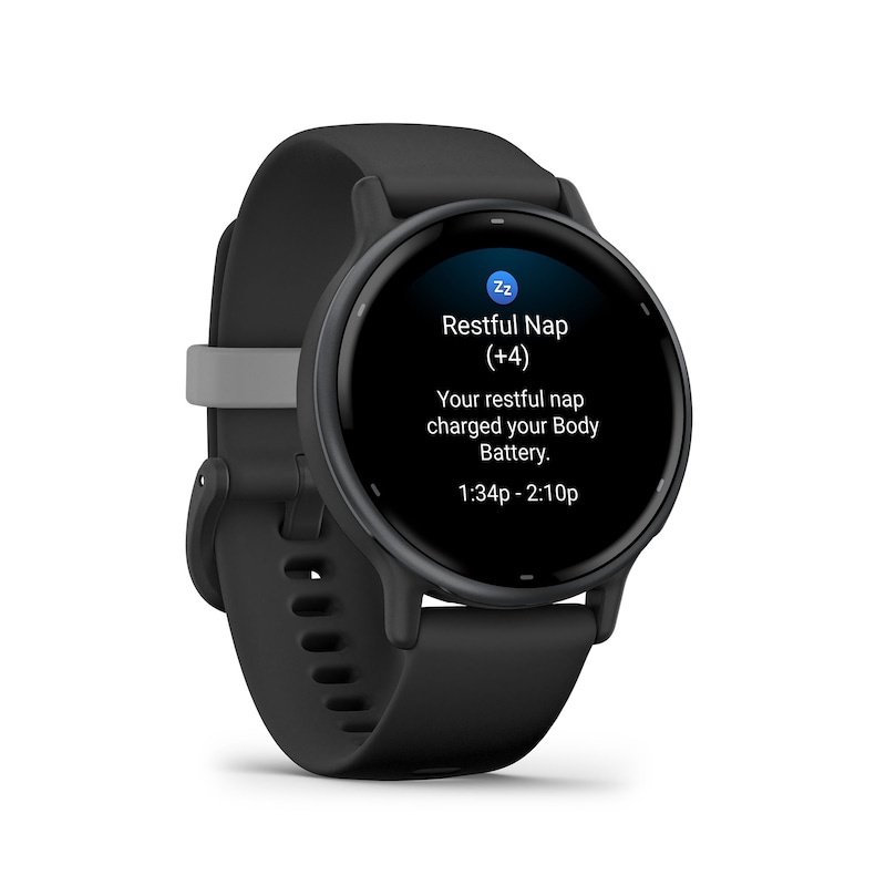 Garmin Vivoactive 5 Black And Slate Silicone Strap Smartwatch