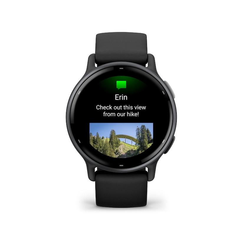 Main Image 7 of Garmin Vivoactive 5 Black And Slate Silicone Strap Smartwatch
