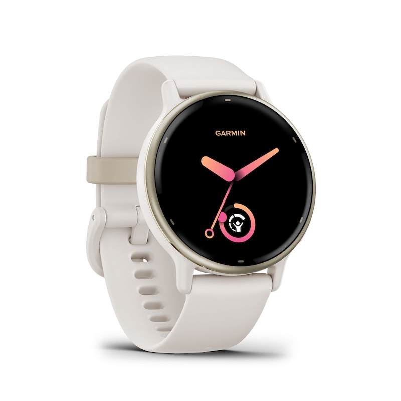 Main Image 2 of Garmin Vivoactive 5 Ivory And Cream Silicone Strap Smartwatch