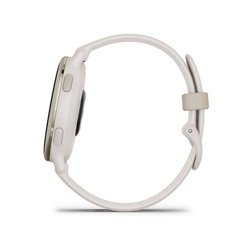 Garmin Vivoactive 5 Ivory And Cream Silicone Strap Smartwatch