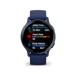 Garmin vívoactive® 5 Metallic Navy with Navy Silicone Strap Smartwatch