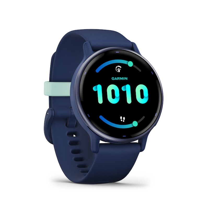 Main Image 2 of Garmin vívoactive® 5 Metallic Navy with Navy Silicone Strap Smartwatch