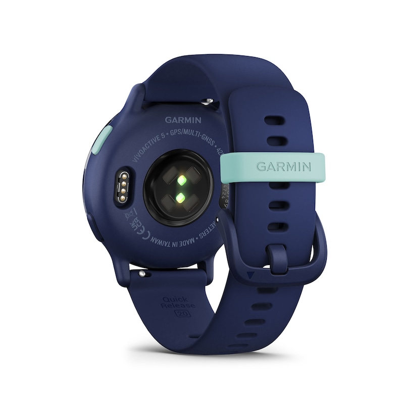 Main Image 5 of Garmin vívoactive® 5 Metallic Navy with Navy Silicone Strap Smartwatch