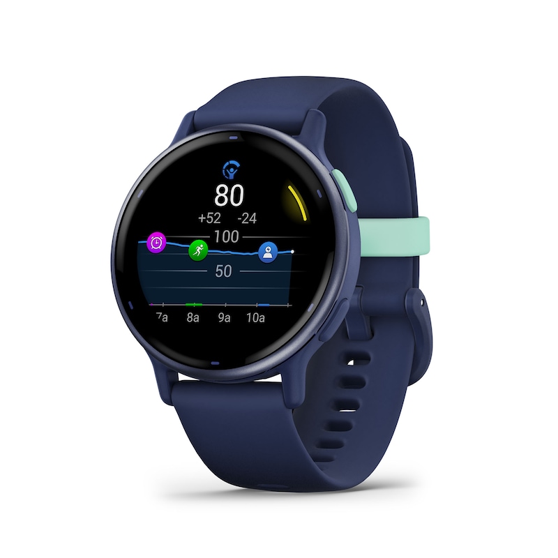 Main Image 8 of Garmin vívoactive® 5 Metallic Navy with Navy Silicone Strap Smartwatch