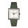 Thumbnail Image 0 of Swatch What If…Green? White Square Dial Black Biosourced Green Strap Watch
