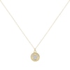 Thumbnail Image 1 of Disney 100 Sterling Silver & 18ct Gold Plated CZ Mickey Mouse Double-sided Pendant Necklace