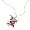 Thumbnail Image 2 of Disney 100 18ct Yellow Gold Plated Ruby & Cubic Zirconia Mickey Mouse Pendant Necklace