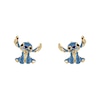 Thumbnail Image 1 of Disney 100 18ct Yellow Gold Plated Crystal Stitch Stud Earrings