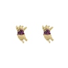 Thumbnail Image 1 of Disney 100 18ct Yellow Gold Plated Ruby Winnie The Pooh Stud Earrings