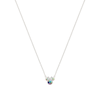 Thumbnail Image 1 of Disney 100 Sterling Silver Plated Crystal Minnie Mouse Pendant Necklace