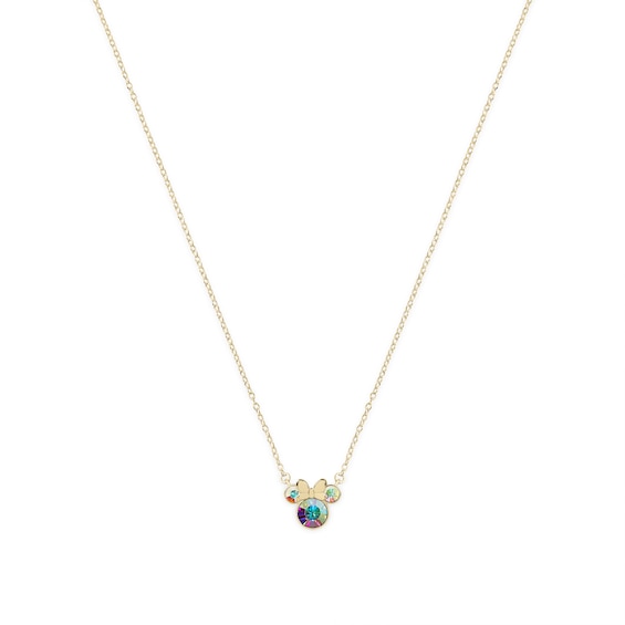 Disney 100 Sterling Silver and 18ct Yellow Gold Crystal Minn