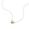 Thumbnail Image 2 of Disney 100 Sterling Silver & 18ct Yellow Gold Crystal Minnie Mouse Pendant Necklace