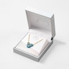 Thumbnail Image 3 of Disney 100 18ct Yellow Gold Plated CZ & Blue Enamel Studs Minnie Mouse Pendant Necklace