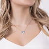 Thumbnail Image 5 of Disney 100 18ct Yellow Gold Plated CZ & Blue Enamel Studs Minnie Mouse Pendant Necklace