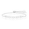 Thumbnail Image 1 of Sterling Silver Chain Of Hearts Diamond Bolo Bracelet