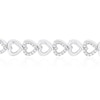 Thumbnail Image 1 of Sterling Silver Chain Of Hearts Diamond Bolo Bracelet