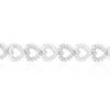 Thumbnail Image 2 of Sterling Silver Chain Of Hearts Diamond Bolo Bracelet