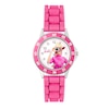 Thumbnail Image 1 of Barbie Pink Children's Time Teacher Silicone Strap Watch