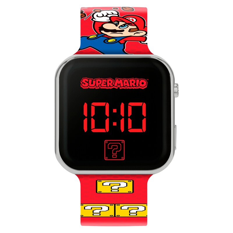 Nintento Super Mario Children's Printed Strap LED Digital Smart Watch