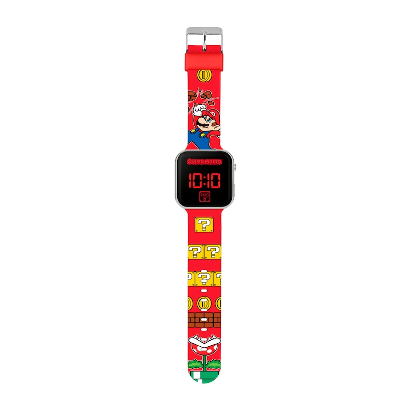 Nintento Super Mario Children's Printed Strap LED Digital Smart Watch