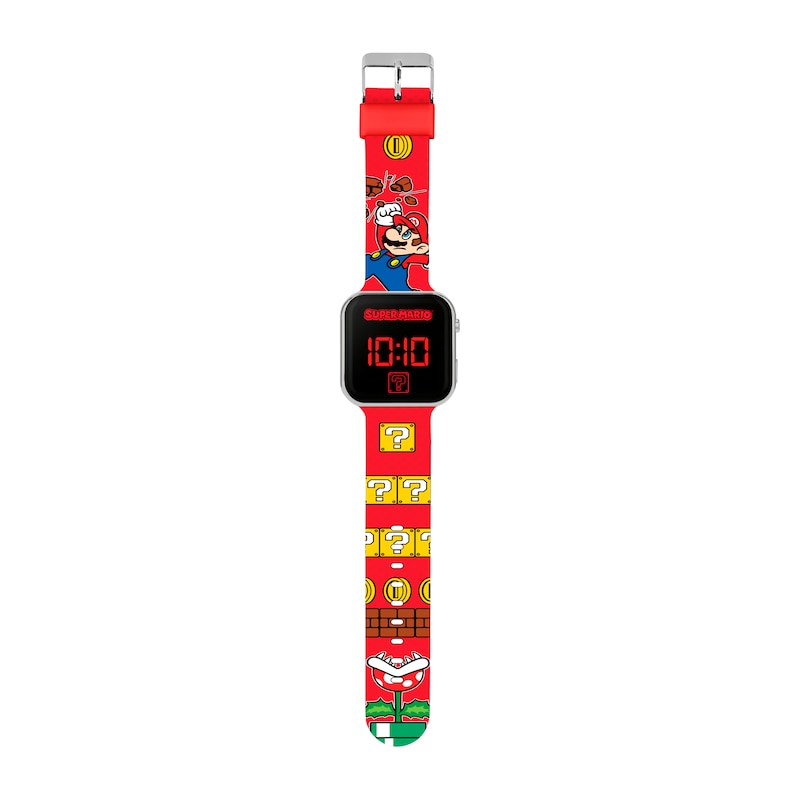 Main Image 2 of Nintento Super Mario Children's Printed Strap LED Digital Smart Watch